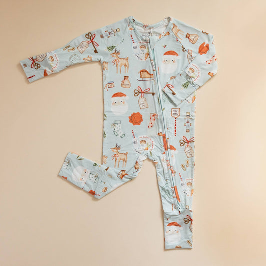 Cookies For Santa Bamboo Romper and PJs - Bossy Beans