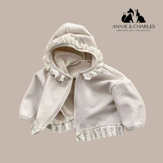 Cotton Zipper Jacket: Mousse - Bossy Beans