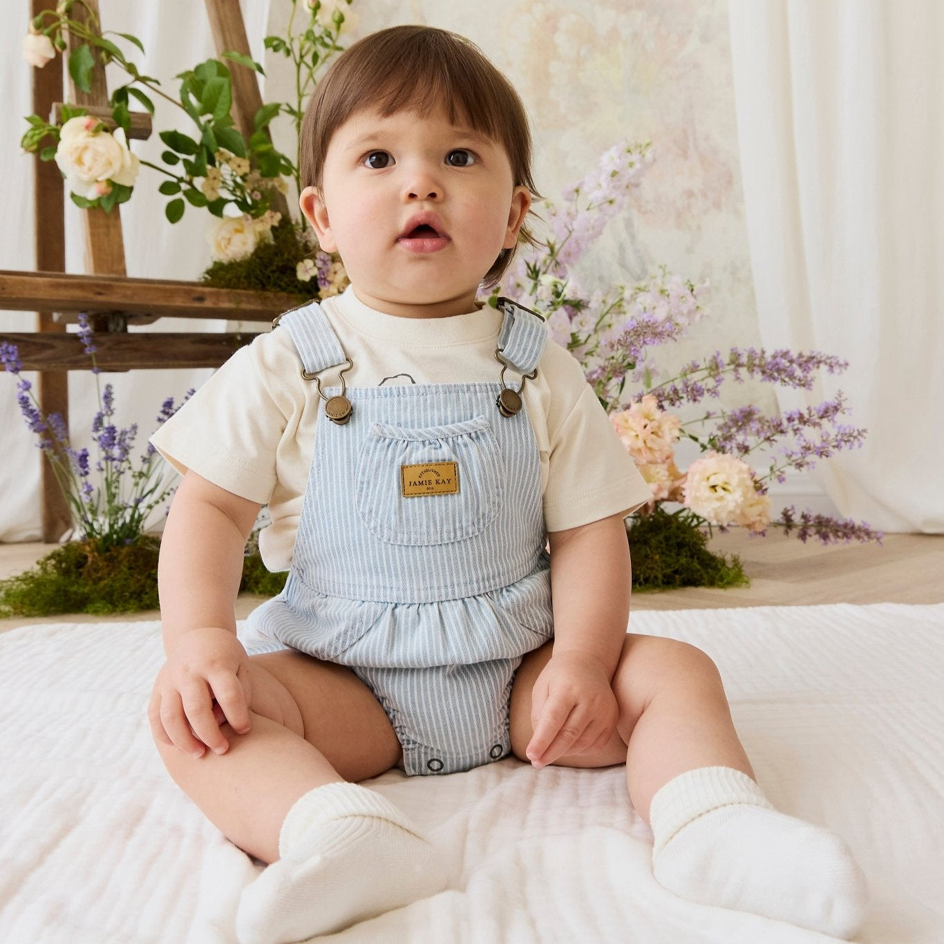 Denver Playsuit - Sunday Stripe - Bossy Beans