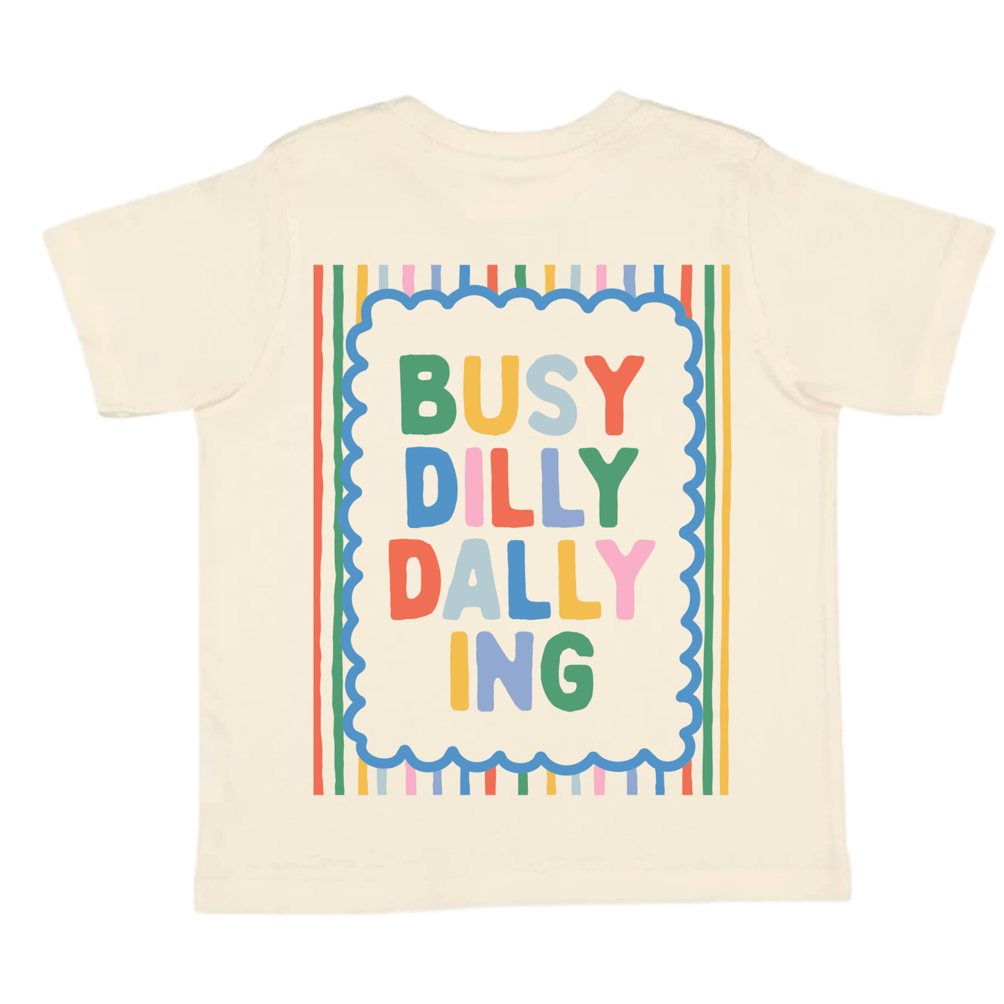 Dilly Dally Kids T-Shirt | Kids Summer Graphic T-Shirt | - Bossy Beans