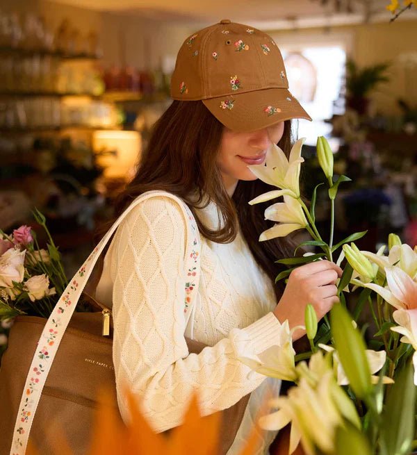 Ditsy Dahlia Baseball Cap - Bossy Beans
