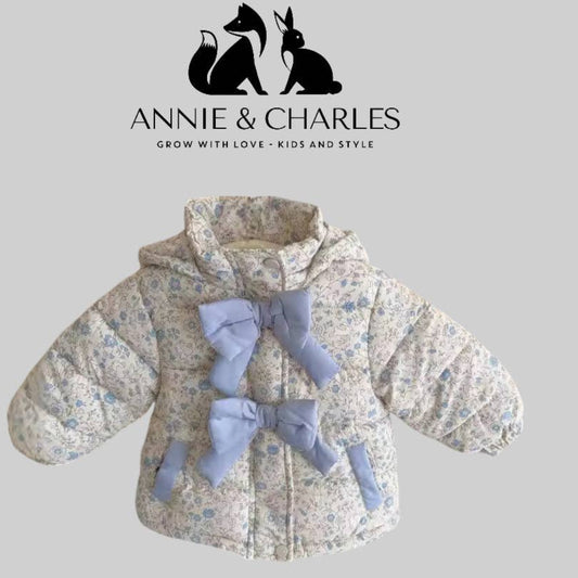 Dreamy Bunnies & Bows Jacket - Blue - Bossy Beans