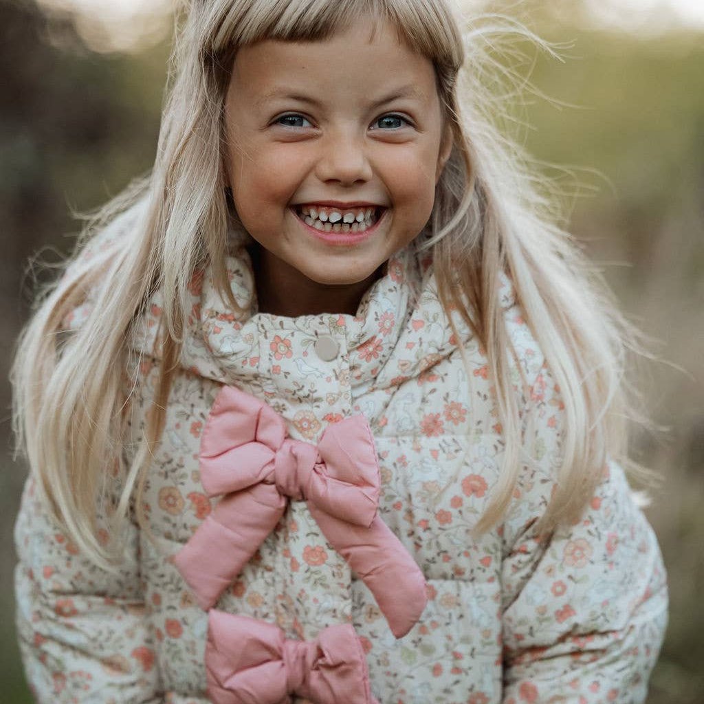 Dreamy Bunnies & Bows Jacket - Blue - Bossy Beans