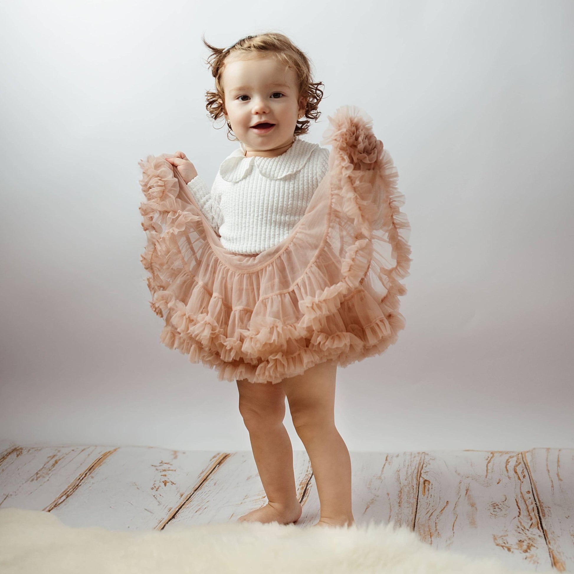 Dusty Rose Tulle Skirt - Bossy Beans