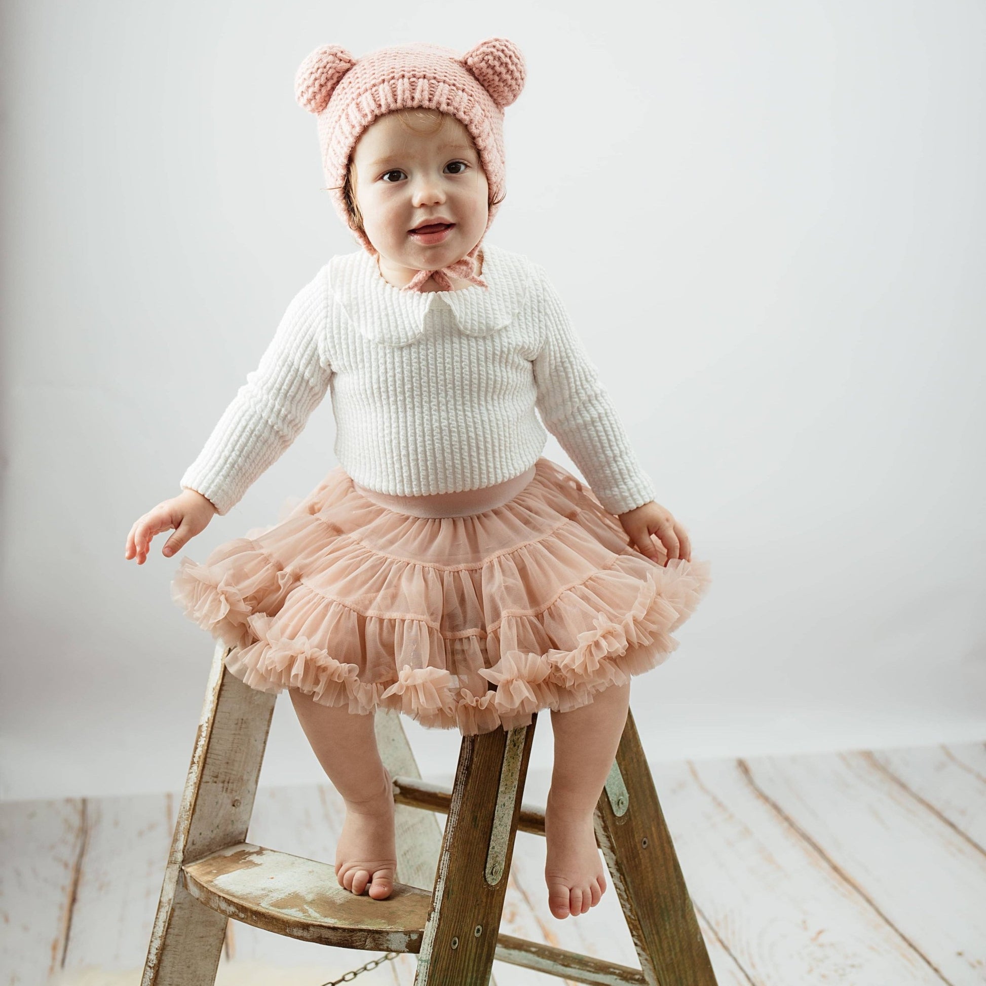 Dusty Rose Tulle Skirt - Bossy Beans