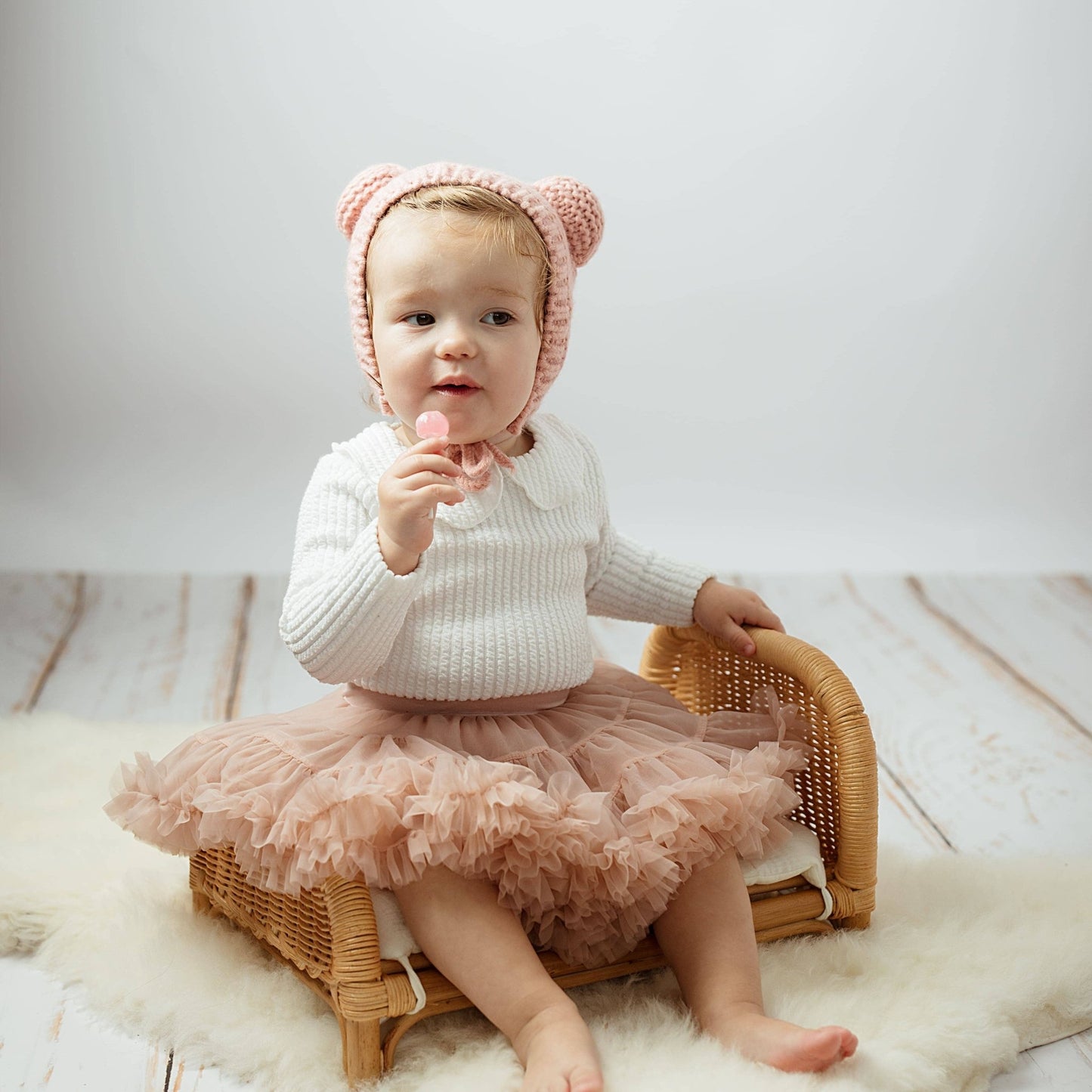 Dusty Rose Tulle Skirt - Bossy Beans
