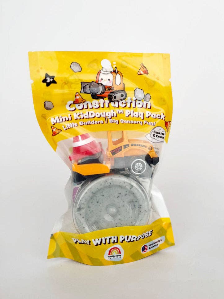 Earth Grown KidDoughs - Construction Mini Play Pack - Bossy Beans