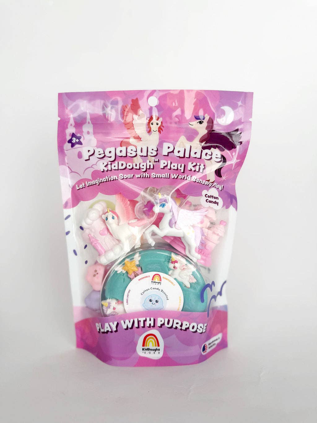Earth Grown KidDoughs - Pegasus Palace KidDough Play Kit - Bossy Beans