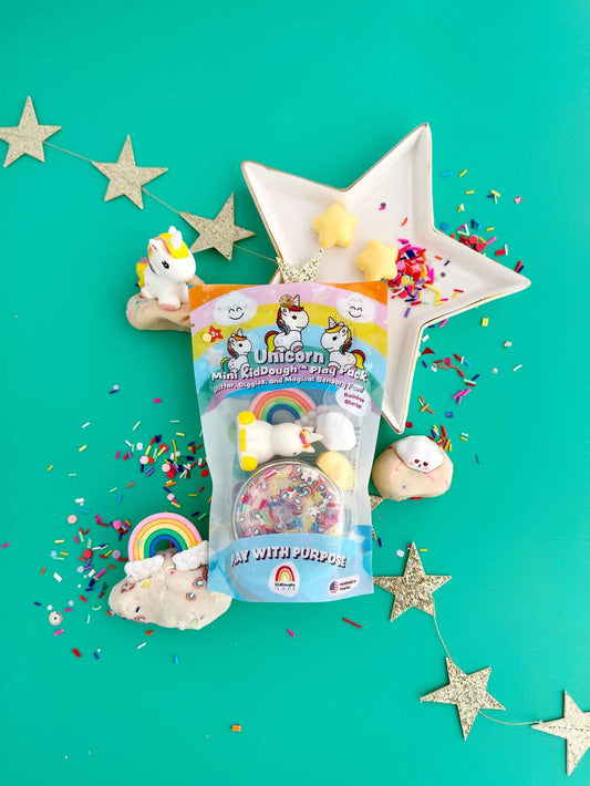 Earth Grown KidDoughs - Unicorn Mini Play Pack - Bossy Beans