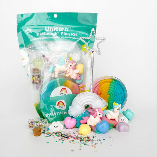 Earth Grown KidDoughs - Unicorn Play Kit - Bossy Beans