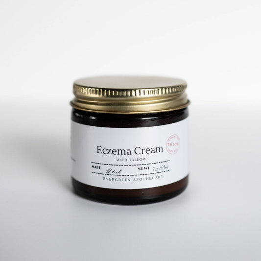 Eczema Cream with Tallow and Herbs (2oz) - Bossy Beans