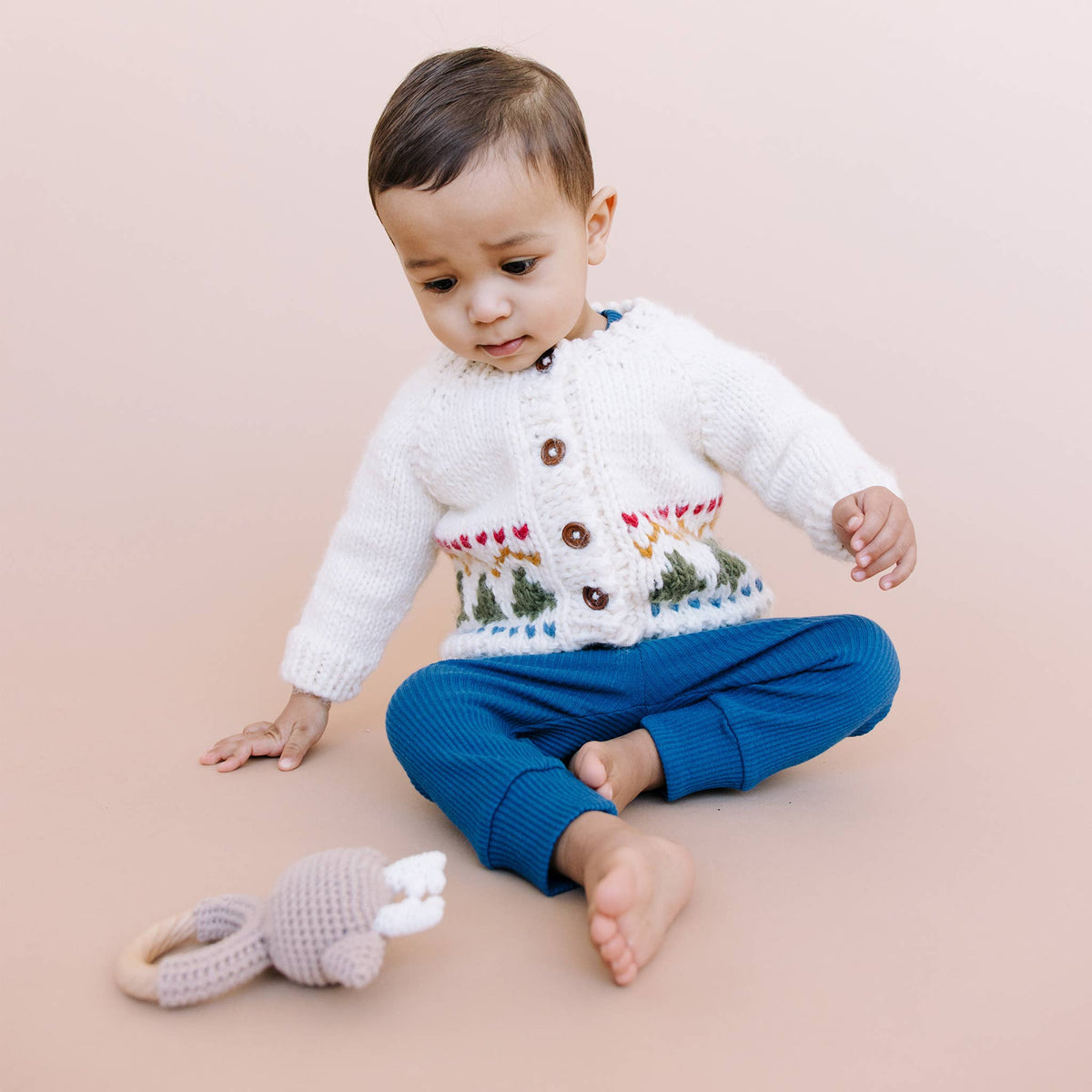 Fair Isle Tree Cardigan - Bossy Beans