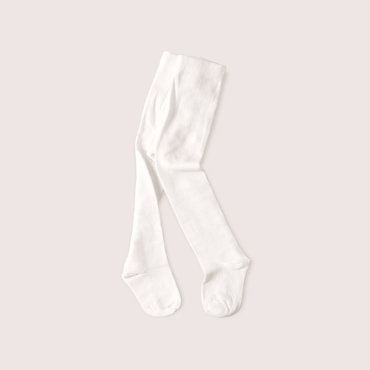Fine Knit Basic Baby Girl Tights - Plain - Bossy Beans