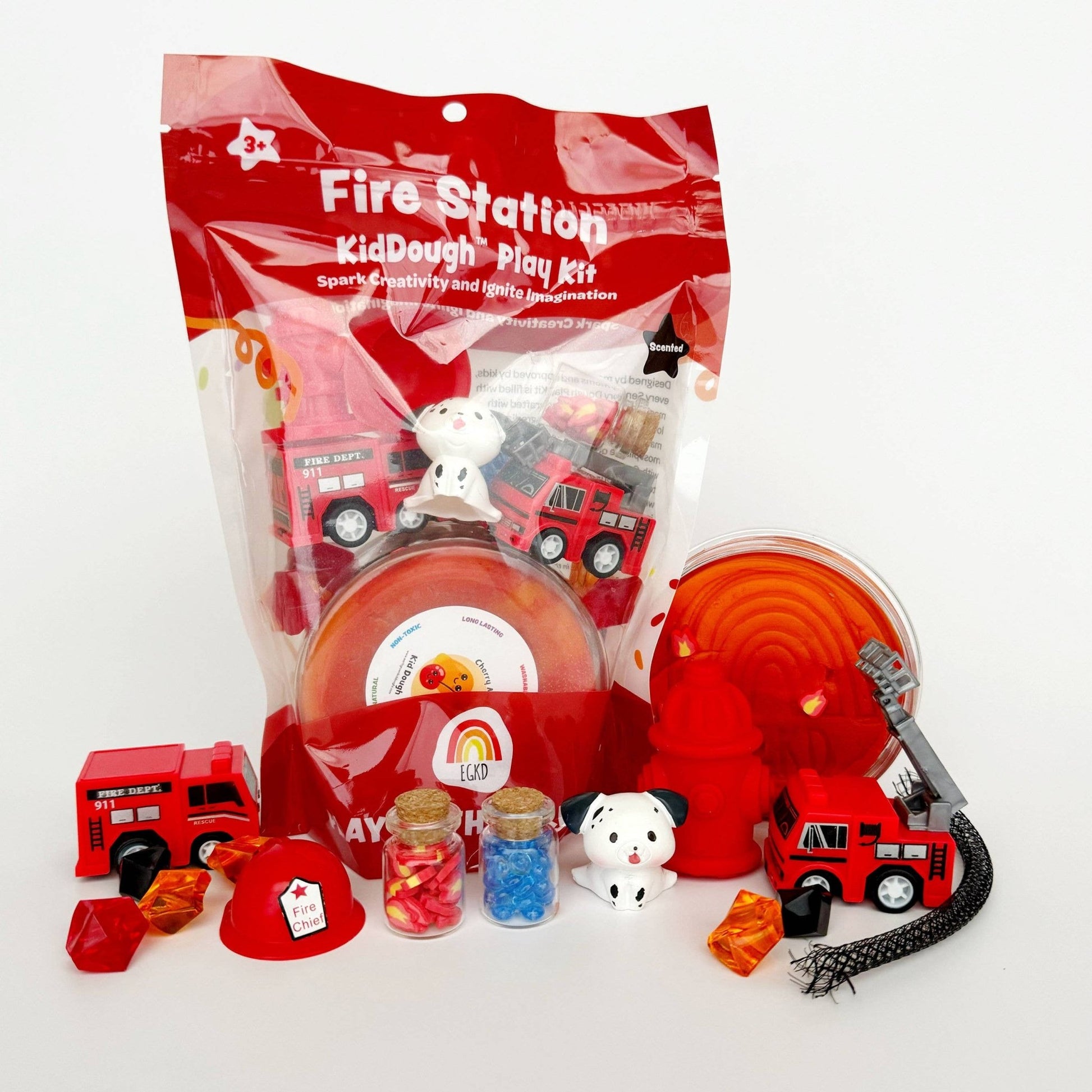 Fire Station KidDough Play Kit - Bossy Beans
