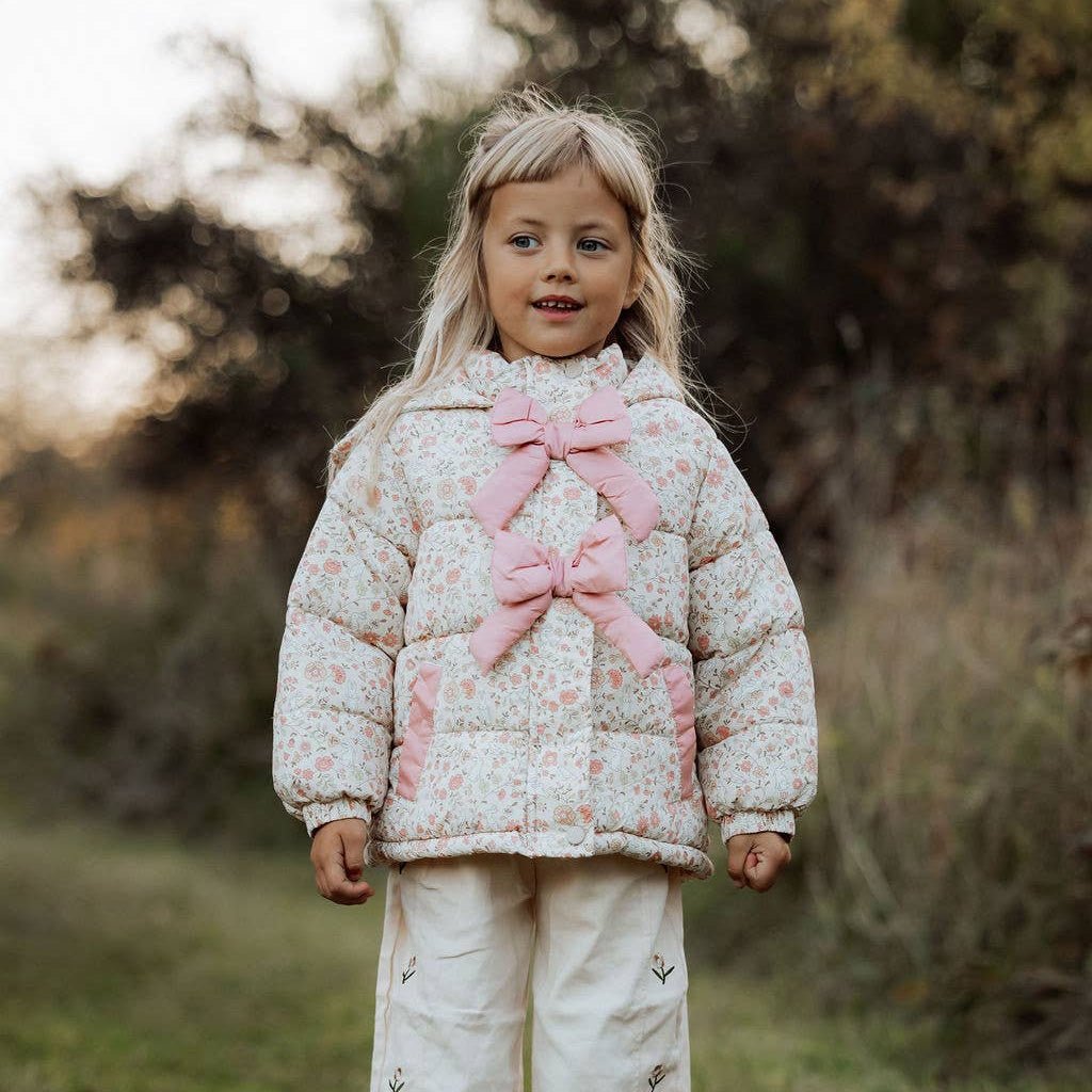 Floral Bunnies & Bows Jacket - Pink - Bossy Beans