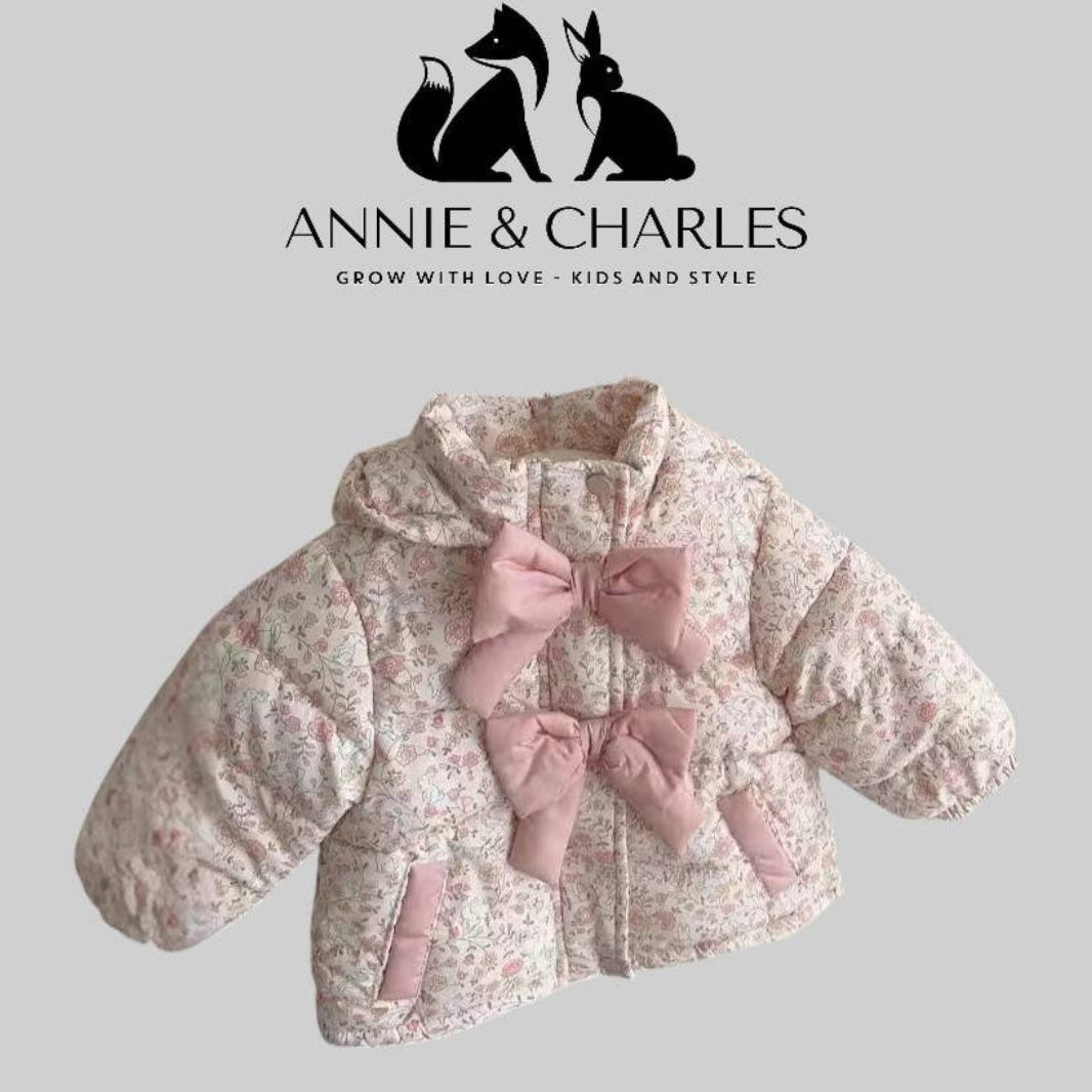 Floral Bunnies & Bows Jacket - Pink - Bossy Beans