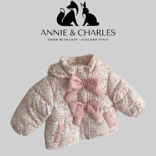 Floral Bunnies & Bows Jacket - Pink - Bossy Beans