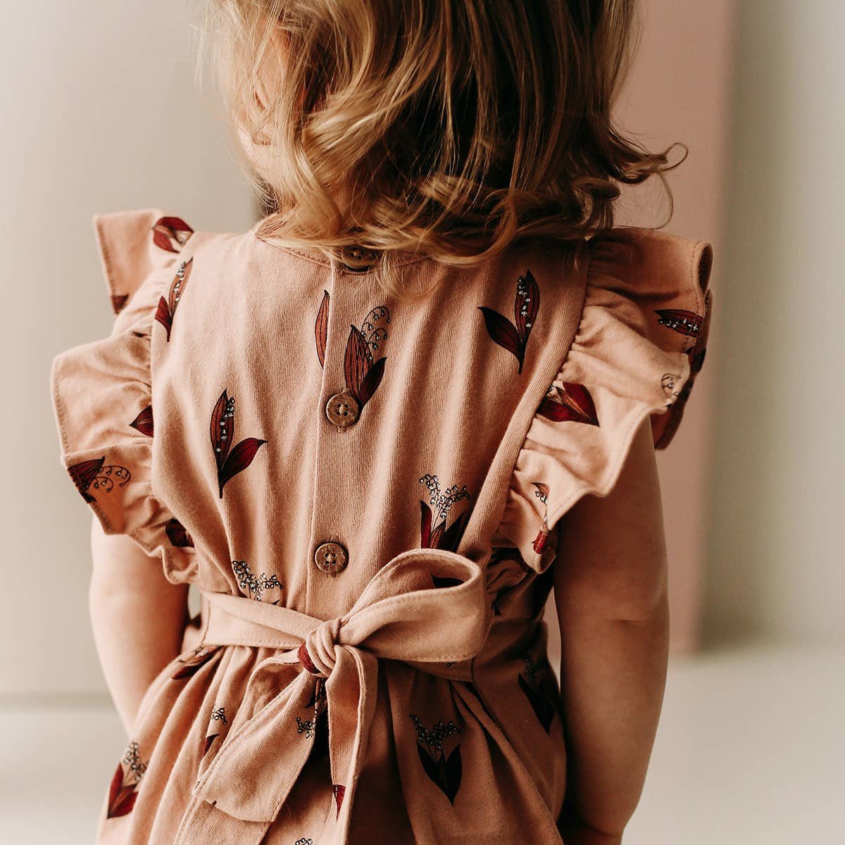 Flutter Long Romper - Lily of the Valley - Bossy Beans