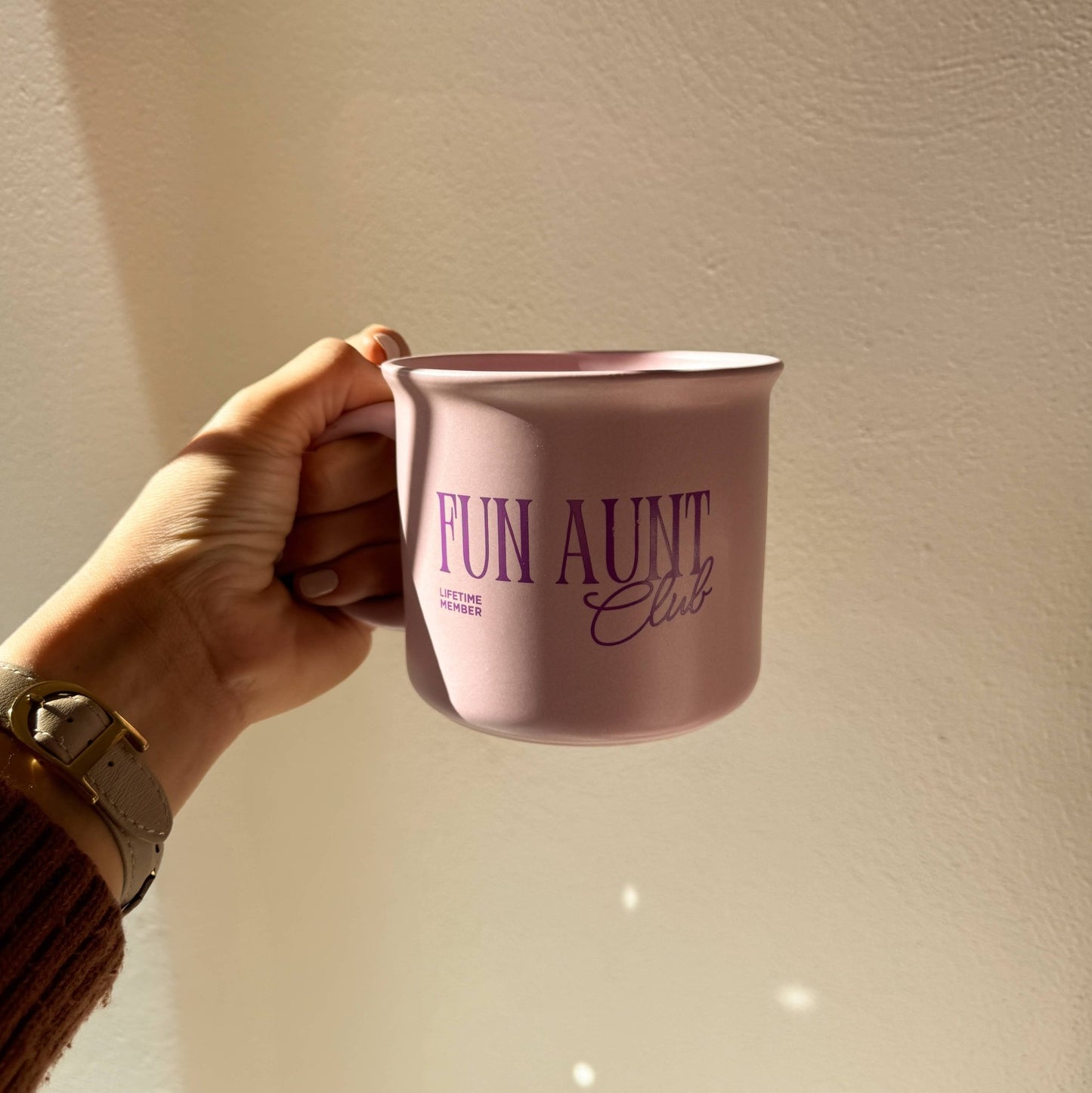 "Fun Aunt Club" 14oz Ceramic Mug - Bossy Beans