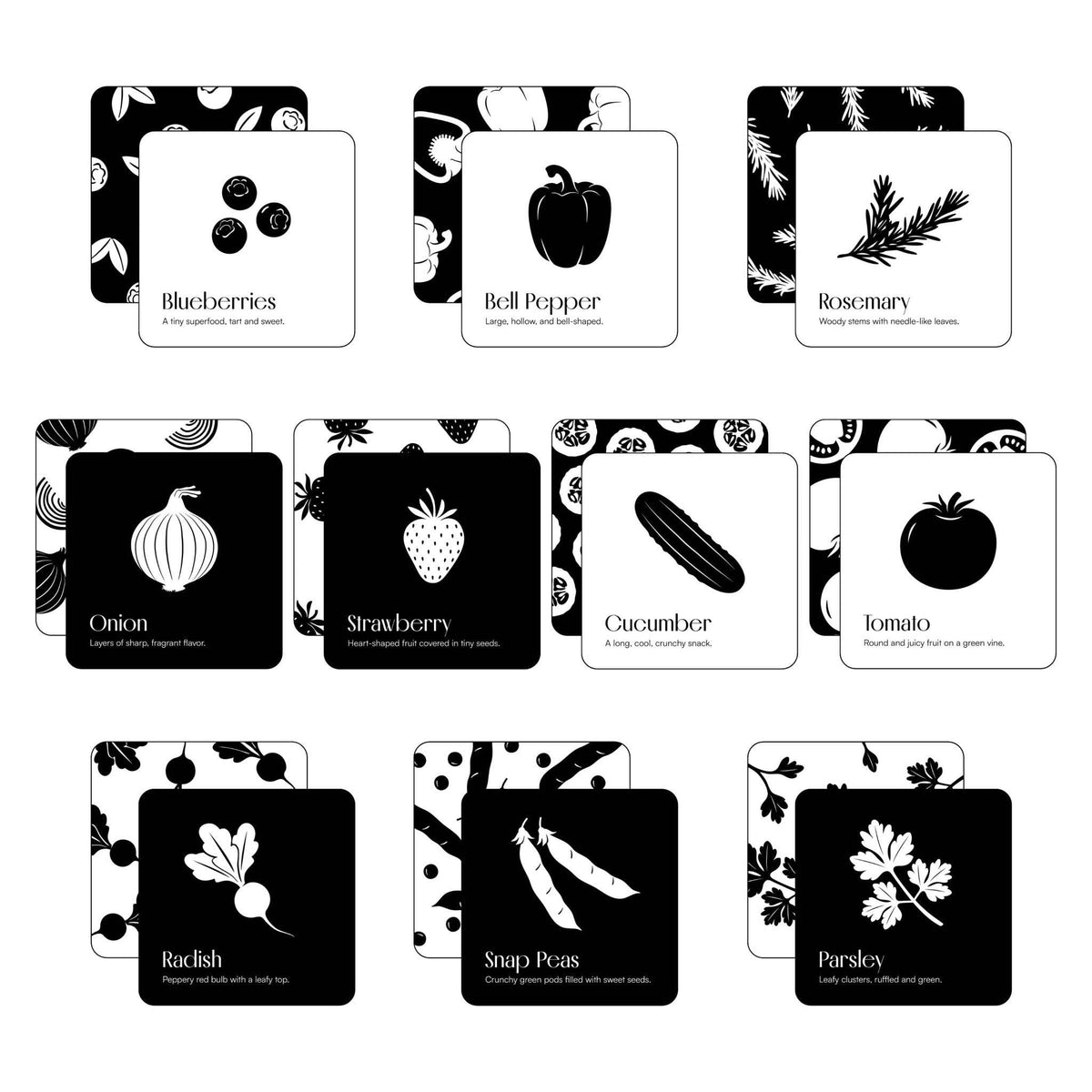 Garden for Baby - Art Cards - Bossy Beans