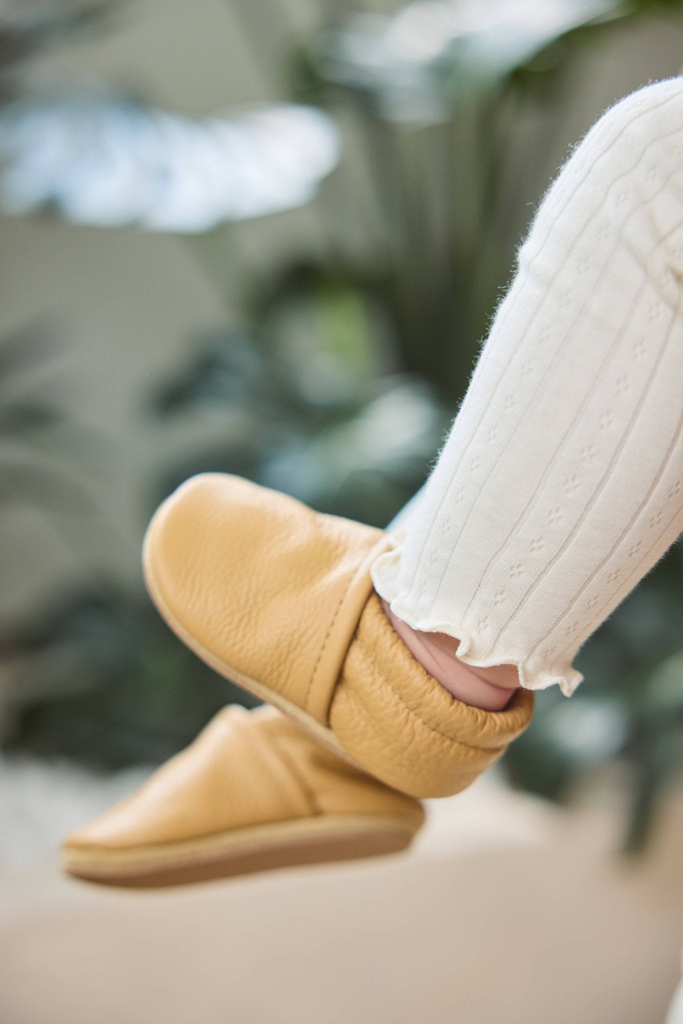 Gender Neutral Baby Shoes in Light Brown - Bossy Beans