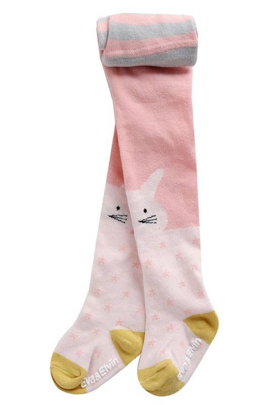 Girls Tights: Chloe the Cat Pink - Bossy Beans