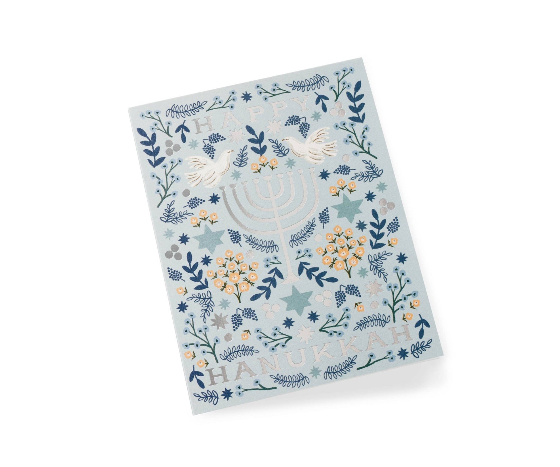 Hanukkah Menorah Card - Bossy Beans