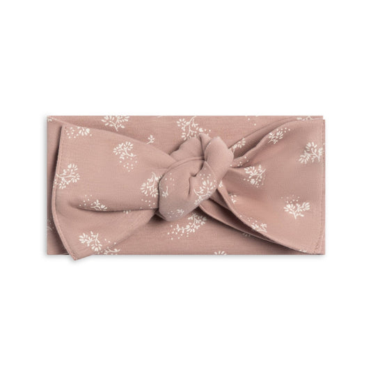Hattie Bow Wrap - Aspen Collection: Ophelia Floral / Mauve - Bossy Beans