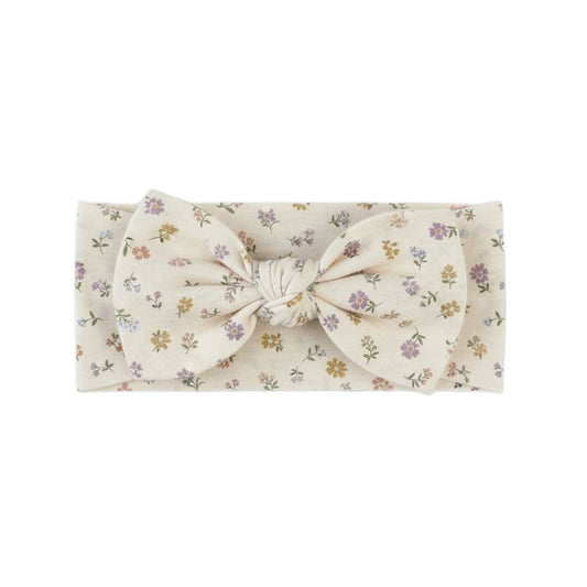 Hattie Bow Wrap - Petaline Floral / Fog + Fern - Bossy Beans