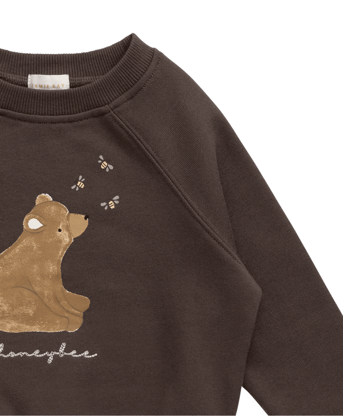 Hayes Sweatshirt - Raku Honeybee Bear - Bossy Beans