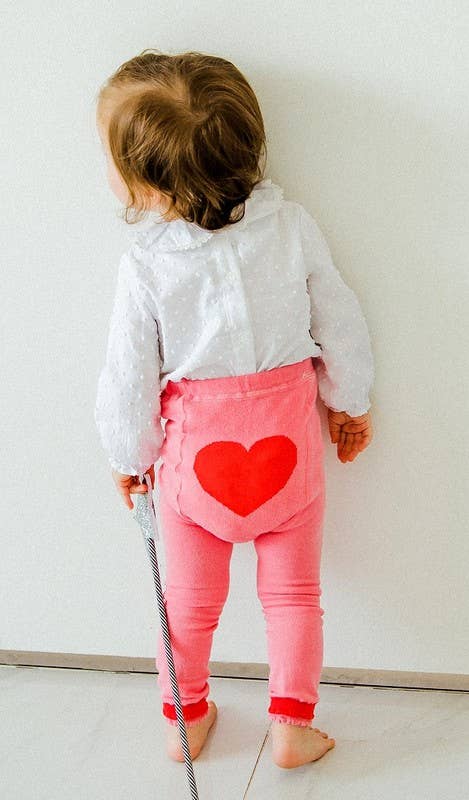 Heart Bum (& Knees) Toddler Leggings - Bossy Beans