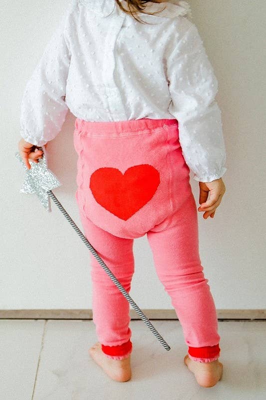 Heart Bum (& Knees) Toddler Leggings - Bossy Beans