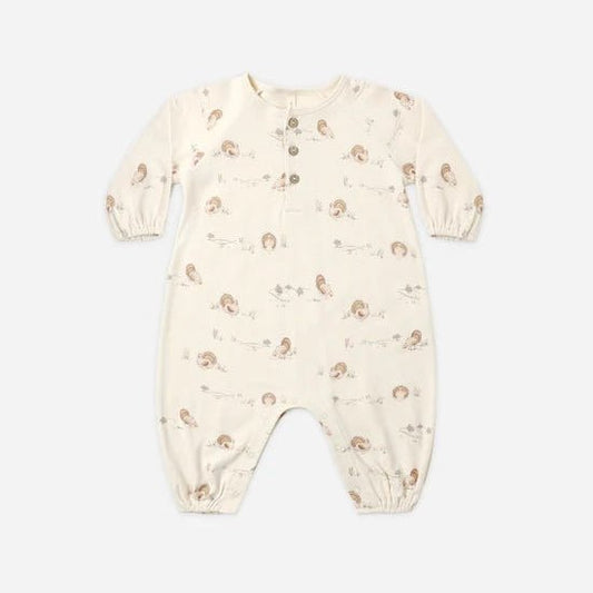 Henley Bubble Jumpsuit: Turkey - Bossy Beans