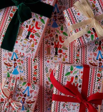 Holly Jolly Nutcracker Continuous Wrapping Roll - Bossy Beans