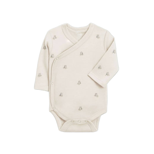 Kai Kimono Bodysuit - Owl - Bossy Beans