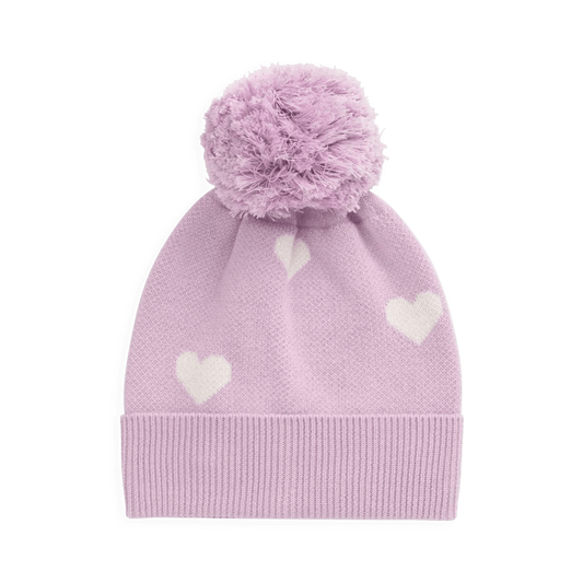 Kayla Hat - Kayla Heart Jacquard Orchid Dream - Bossy Beans