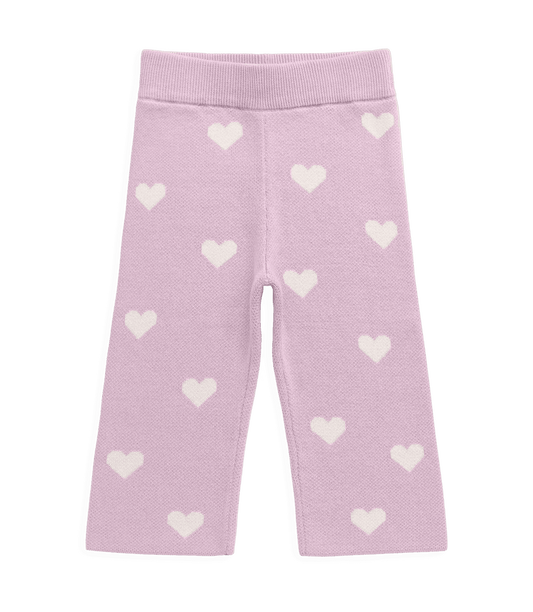 Kayla Pant - Kayla Heart Jacquard Orchid Dream - Bossy Beans