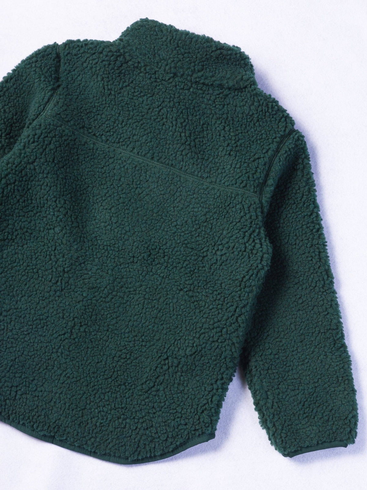 Kids Recycled Sherpa Fleece - Forest Green - Bossy Beans
