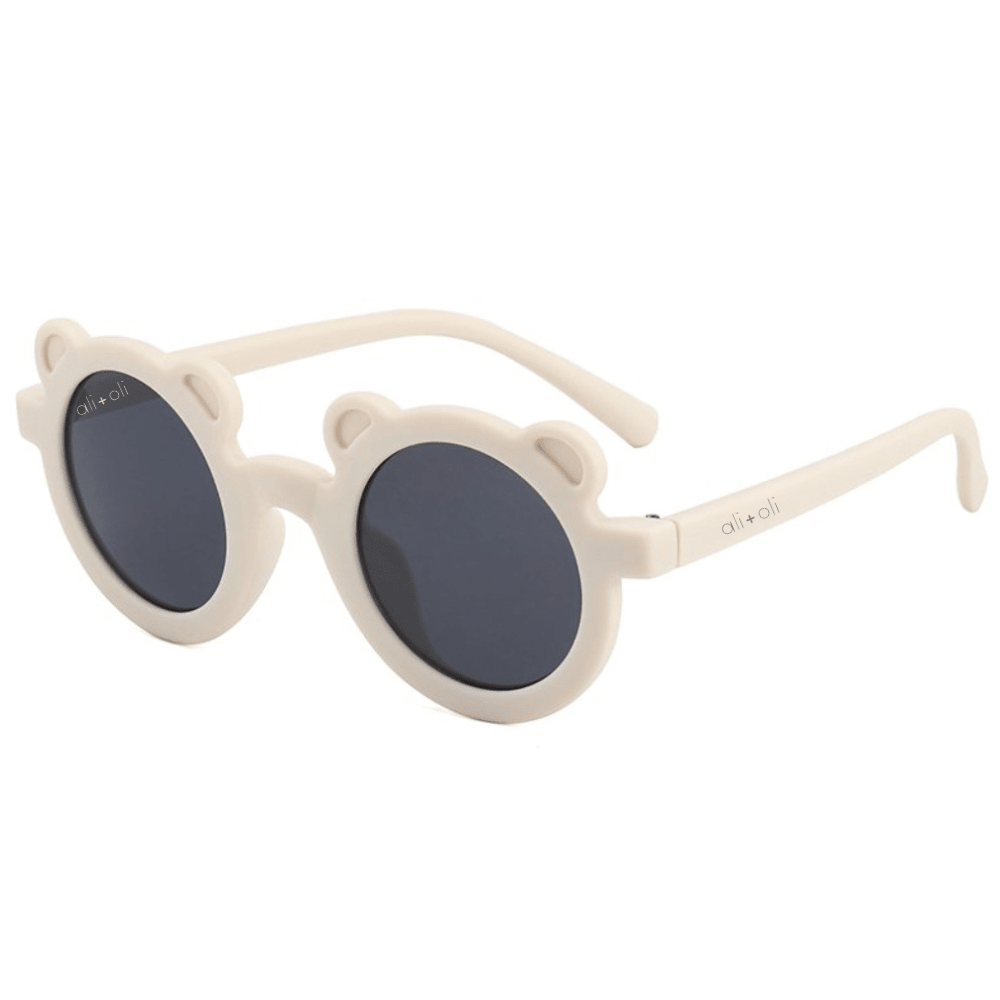 Kids Sunglasses Round (Bear Beige) - Bossy Beans