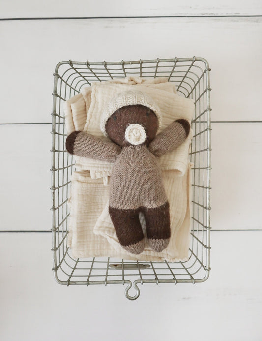 Knit Baby Doll - Cocoa - Bossy Beans