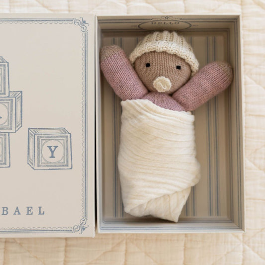 Knit Baby Doll - Pink - Bossy Beans