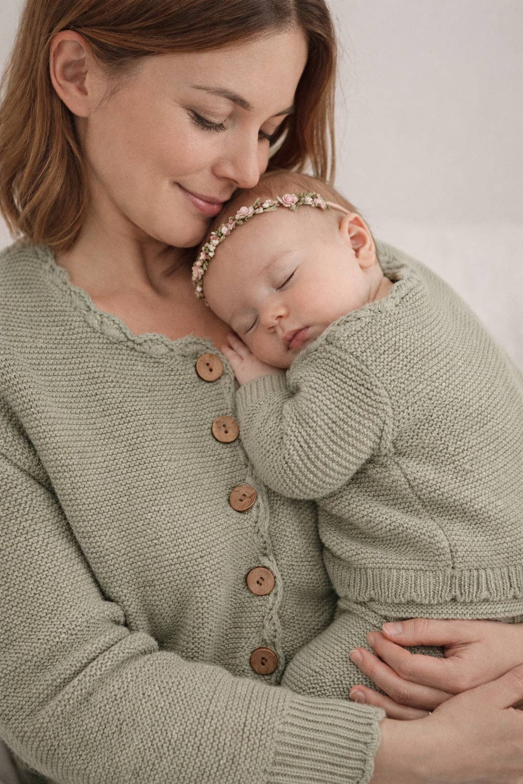 Ladies Sophia Sweater Cardigan: Dusty Pink - Bossy Beans