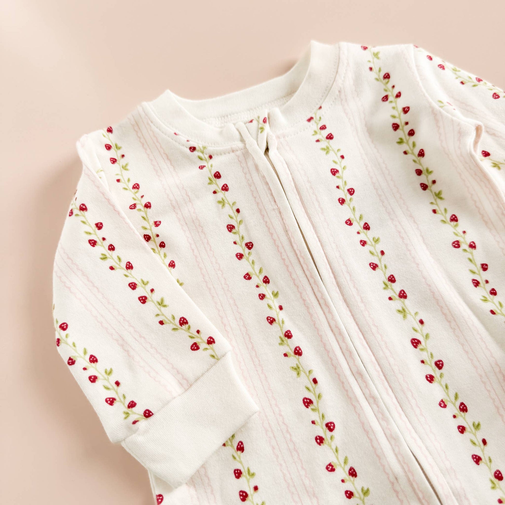 Layette Set Strawberry Pink Rose - Newborn Baby Shower Gift - Bossy Beans