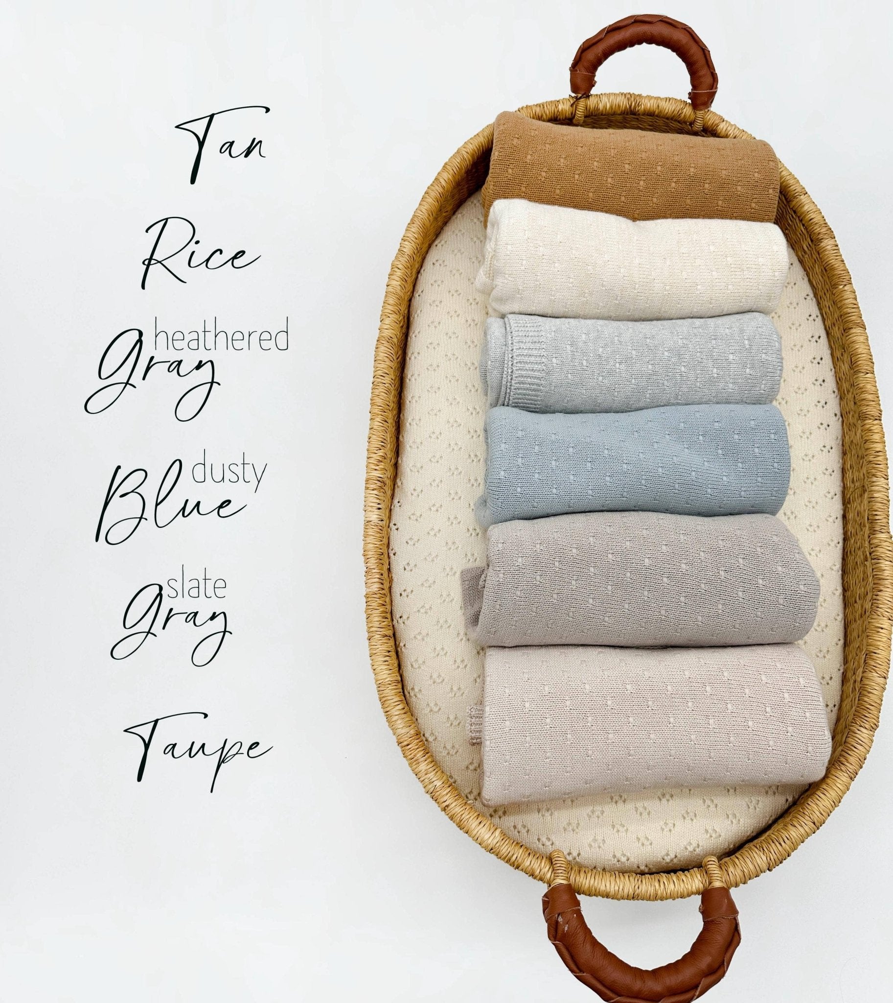 Leo Knitted Blanket: Rice/Cream - Bossy Beans