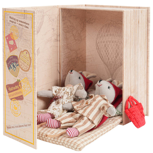 Levlovs Christmas Mice "Sleepy & Dreamy" in a Box with Bedding - Bossy Beans
