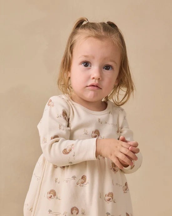 Long Sleeve Baby Dress: Turkey - Bossy Beans