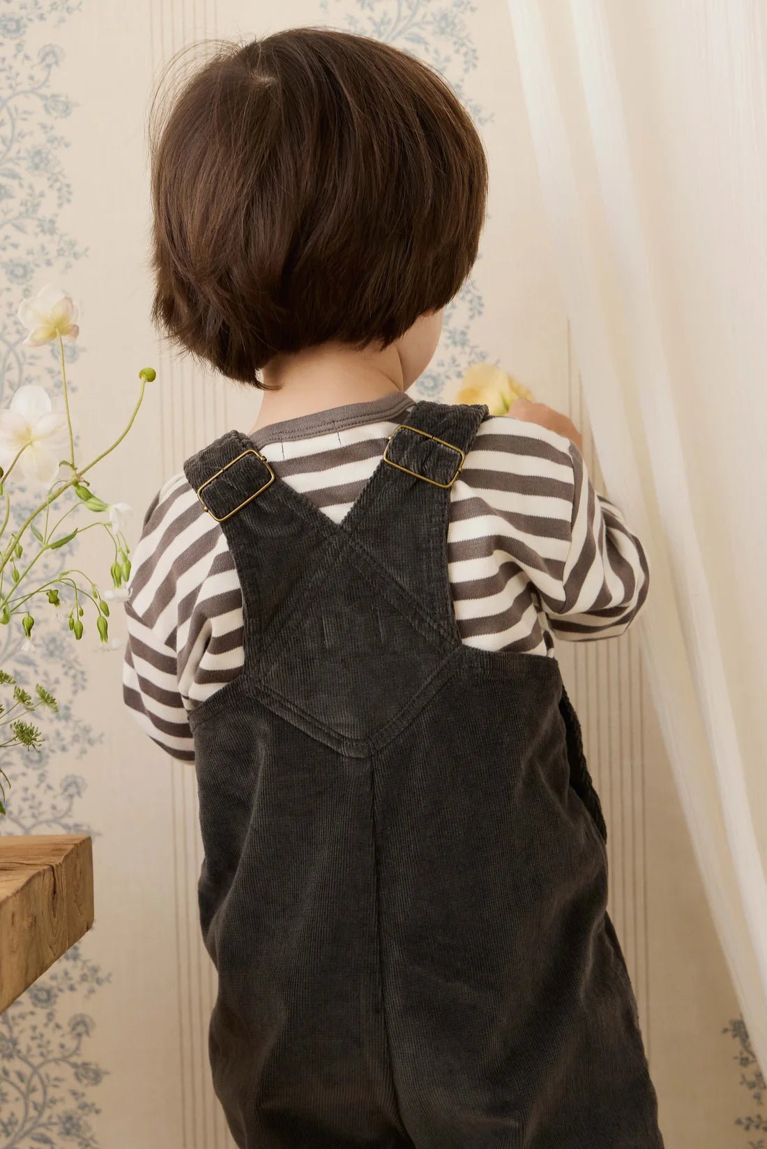 Long Sleeve Top - Essential Stripe Raku/Cloud - Bossy Beans