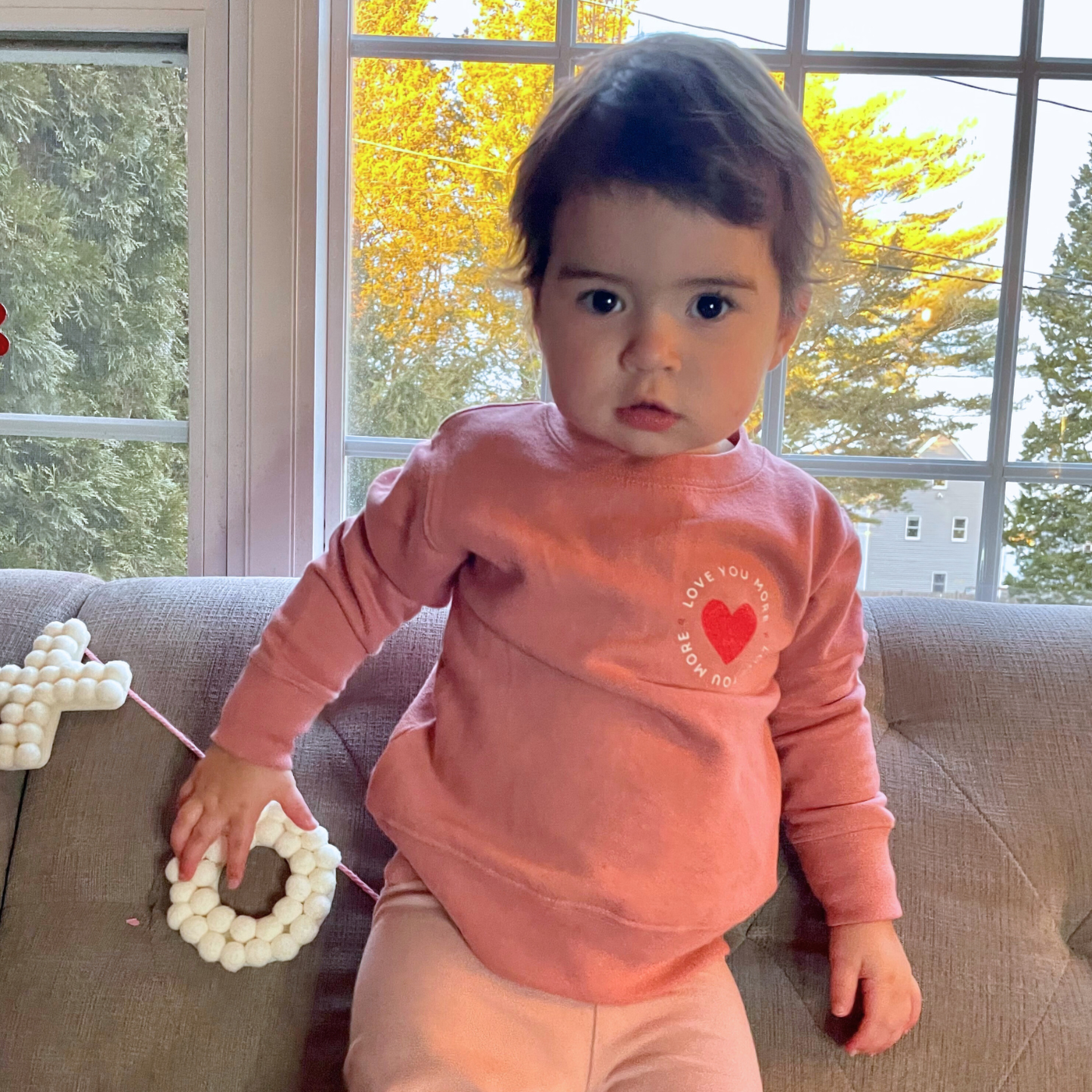Love You More Sweatshirt - Dusty Mauve - Bossy Beans