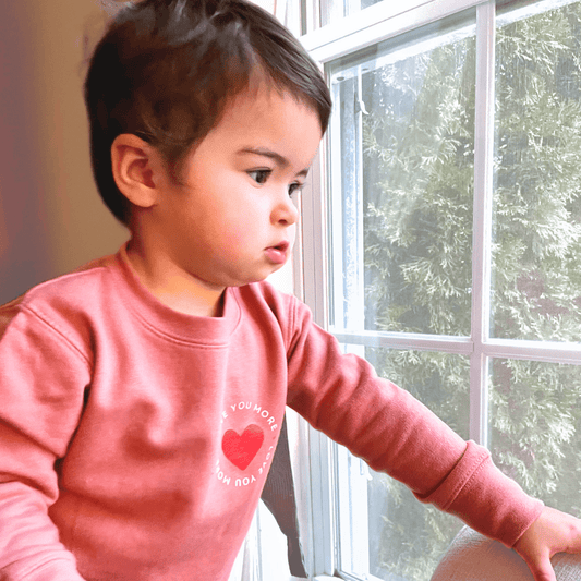 Love You More Sweatshirt - Dusty Mauve - Bossy Beans