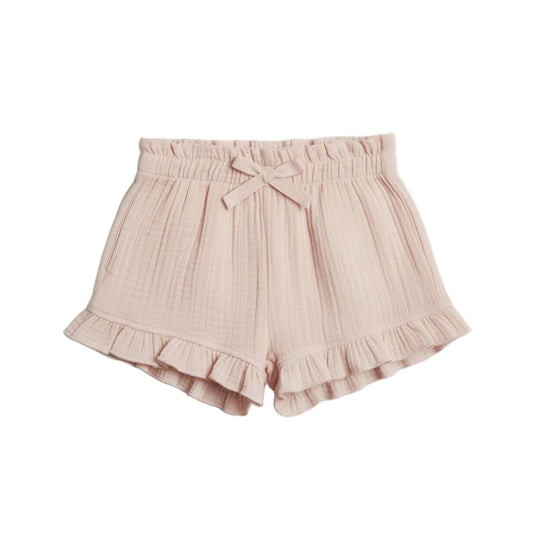 Luz Muslin Ruffle Shorts - Shell - Bossy Beans